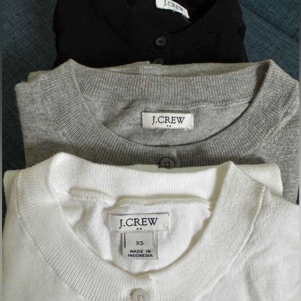 BUNDLE Set of 3 J.Crew Button Up Cardigans